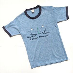 Vintage Big Hole Valley Jackson, Montana Blue Ringer Sportswear Tee S